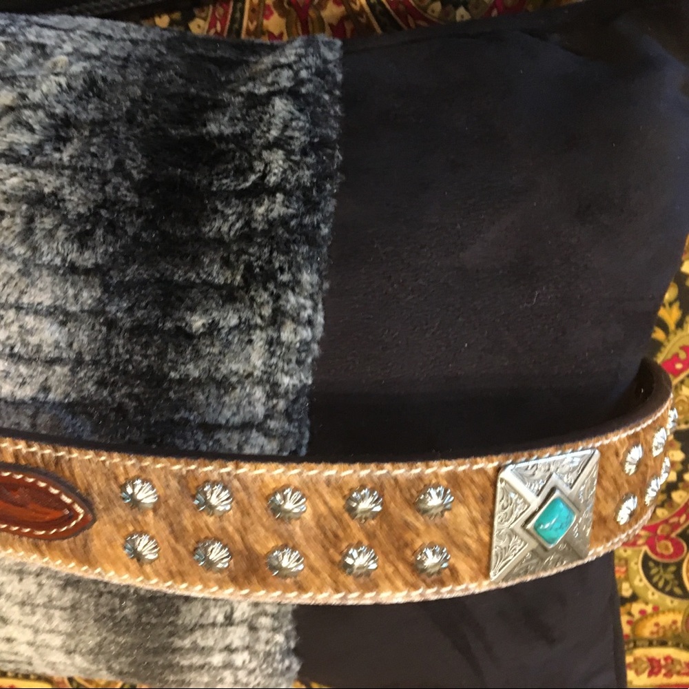 Nocona Mens Western Leather Belt Size 40 nwot